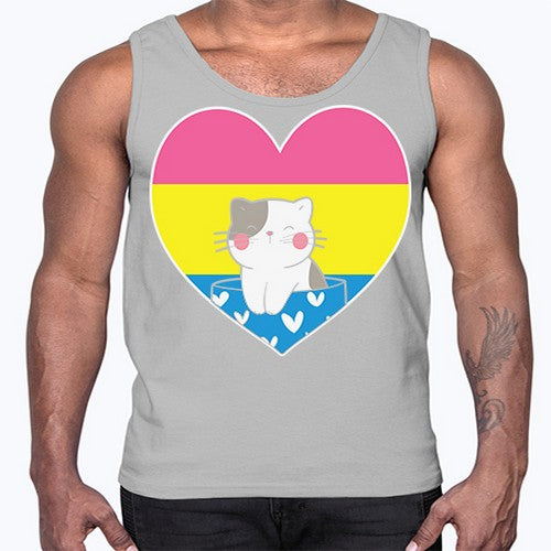 Pansexual Kawaii Cat Anime Art Anime 272#- anime- Cotton Tank