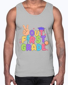 Peace Out first Grade Peace 625#- first grade- Cotton Tank