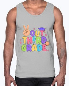 Peace Out third Grade Peace 648#- third grade- Cotton Tank