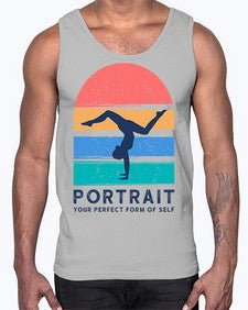 Portrait Your Perfect Form of Self 492#- yoga- Cotton Tank