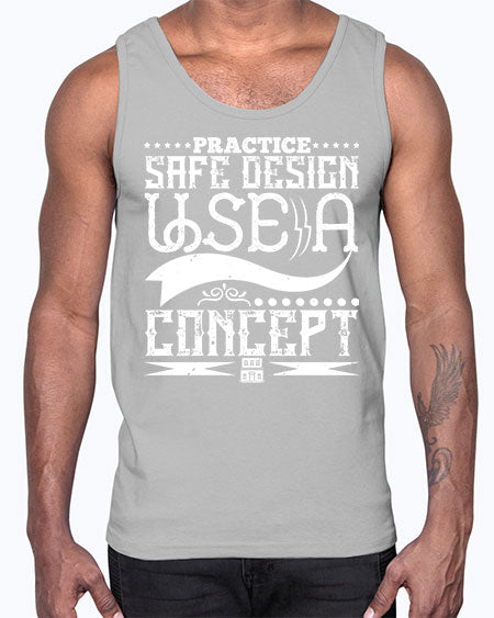 Practice safe design Use a concept Style 344#- architect- Cotton Tank