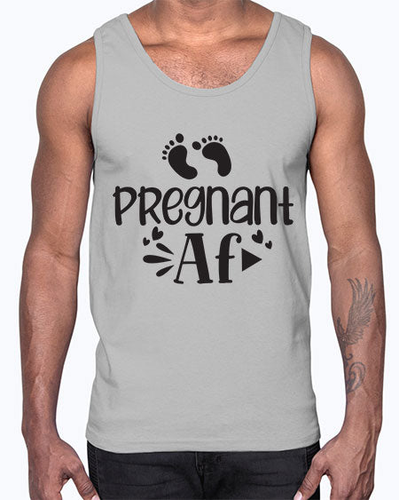 Pregnant AF 439#- pregnancy- Cotton Tank