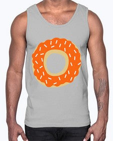 Pumpkindonut 204#- cartoon food- Cotton Tank
