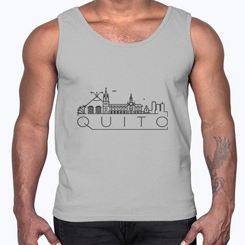 Quito Minimal Skyline 1700#- cities- Cotton Tank