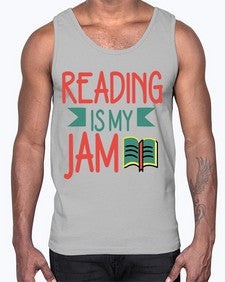 Reading is my jam 702#- librarian- Cotton Tank