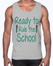Ready to Rule the School 740#- graduation- Cotton Tank