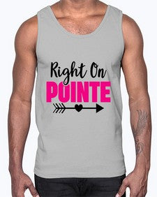 Right on pointe 180#- ballet- Cotton Tank