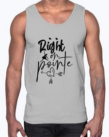 Right on pointe 181#- ballet- Cotton Tank