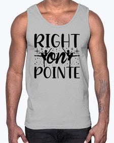 Right on pointe 183#- ballet- Cotton Tank
