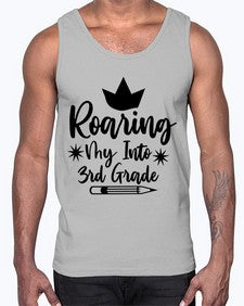 Roaring My Into third Grade 766#- third grade- Cotton Tank