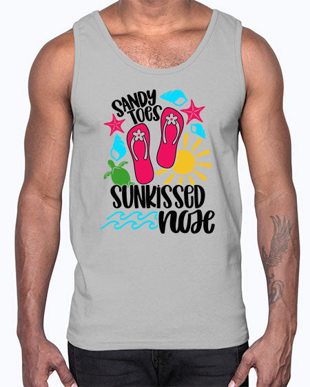 Sandy Toes Sunkissed Nose Style 27#- summer- Cotton Tank