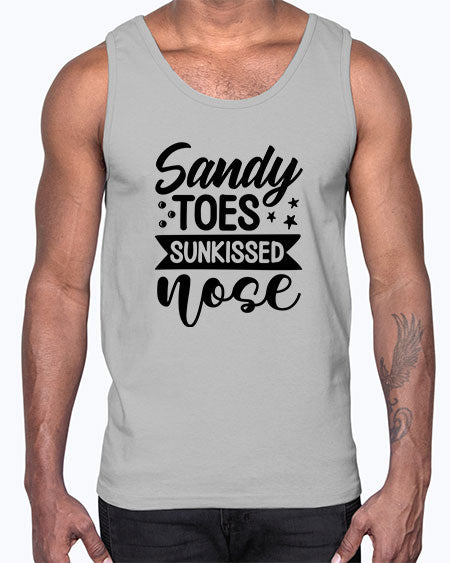Sandy toes sunkissed nose 01#- summer- Cotton Tank