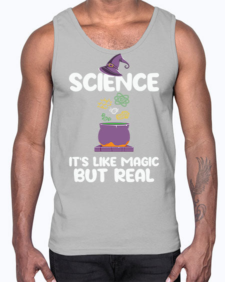 ScienceItsLikeMagicButScientistSkinite Scientist Skinite 48#- general science- Cotton Tank