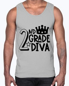 Second Grade Diva 812#- second grade- Cotton Tank