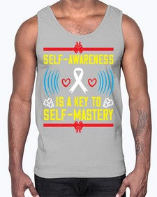 Self wareness is a key to self mastery Style 32#- Self awareness- Cotton Tank