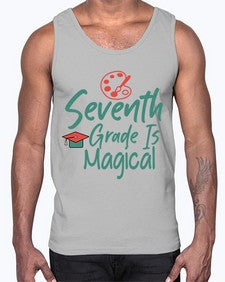 Seventh Grade Is Magical 869#- seventh grade- Cotton Tank