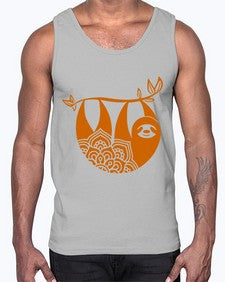 SlothMandala 1076#- mandala- Cotton Tank