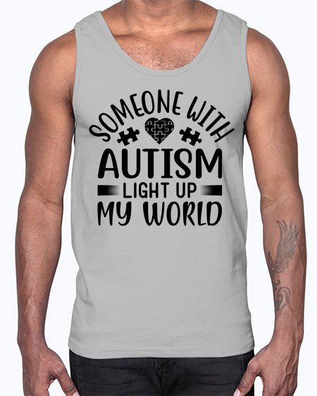 Some one with Style 50#- autism- Cotton Tank