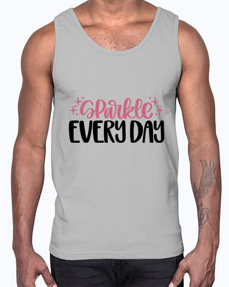 Sparkle Every Day Style 21#-makeup Cotton Tank