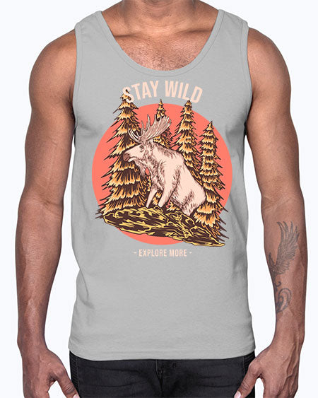 Stay Wild 16#- nature- Cotton Tank