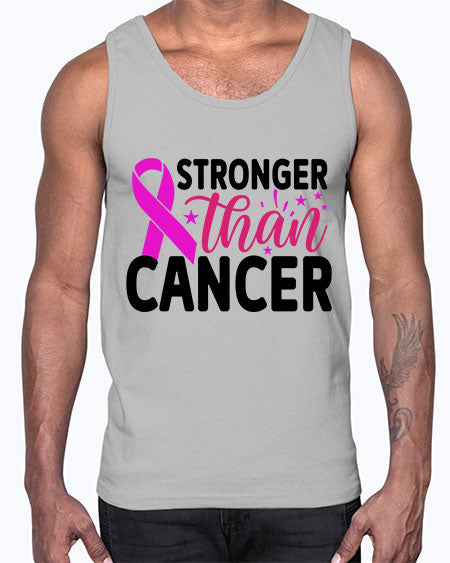 Stronger Than Cancer 6#- breast cancer- Cotton Tank