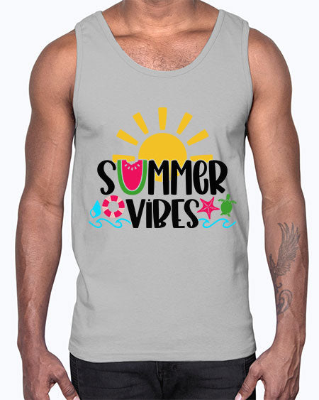 Summer Vibes Style 19#- summer- Cotton Tank