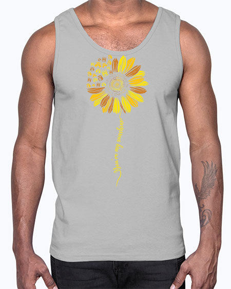 Sunflower Owl You Are My A TurtleRabbit 19#- owl- Cotton Tank
