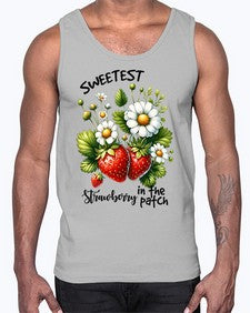 Sweetest Strawberry In The Patch 1598#- strawberry- Cotton Tank