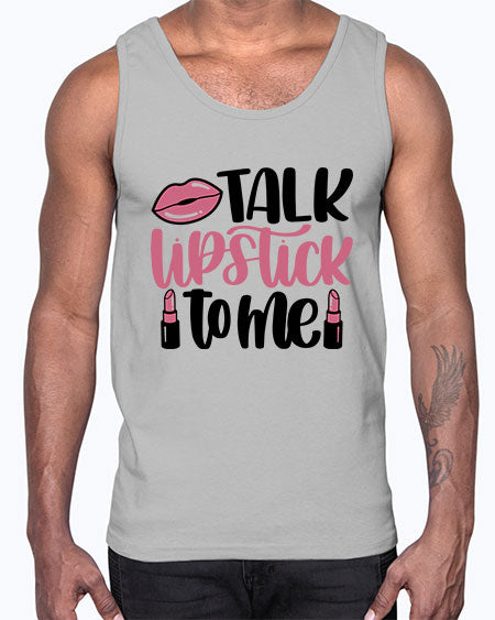 Talk Lipstick To Me Style 15#-makeup Cotton Tank