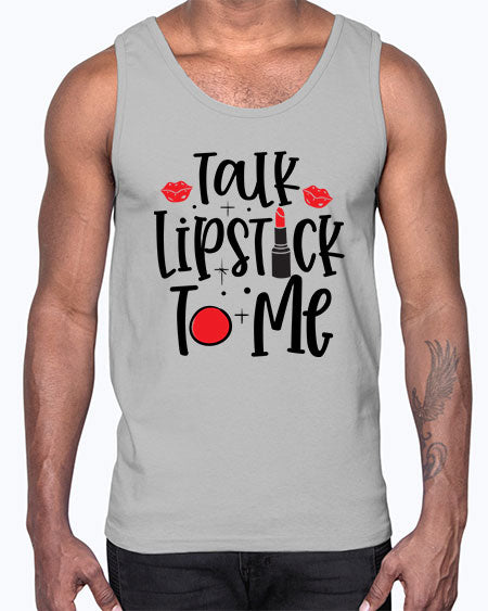 Talk Lipstick To Me Style 218#-makeup Cotton Tank