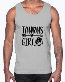 Taurus girl 498#- taurus- Cotton Tank