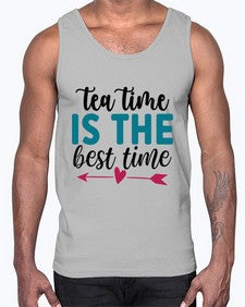 Tea Time Is The Best Time 1614#- tea- Cotton Tank