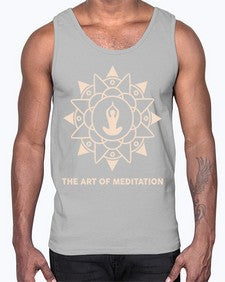 The Art of Meditation 543#- yoga- Cotton Tank