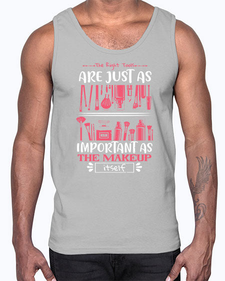 The right tools are just as important as the makeup itself Style 181#-makeup Cotton Tank