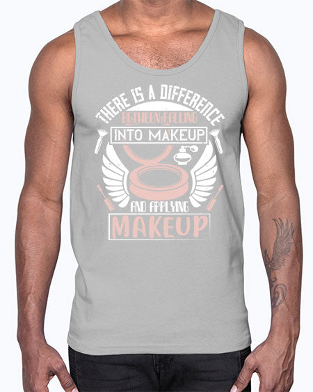 There is a difference between falling into makeup and applying makeup Style 178#-makeup Cotton Tank