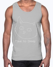 Time to Sleep- cats- Cotton Tank