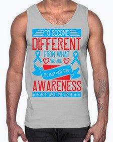 To become different from what we are we must have some awareness of what we are Style 11#- Self awareness- Cotton Tank