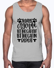 Todays Agenda Let Style 107#- cats- Cotton Tank