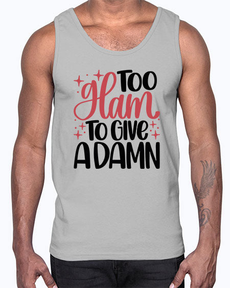 Too Glam To Give A Damn Style 9#-makeup Cotton Tank