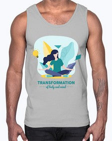Transformation of Body and Mind 587#- yoga- Cotton Tank