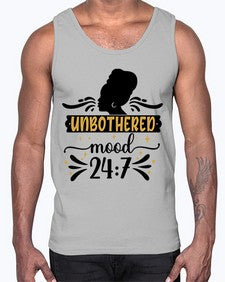 Unbothered mood Style 2#- black girls or women- Cotton Tank