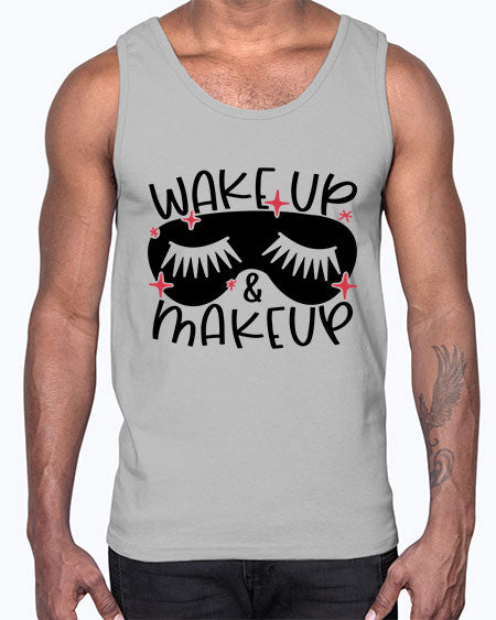 Wake Up Makeup Style 8#-makeup Cotton Tank