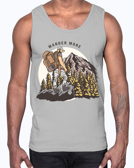Wander More 3#- nature- Cotton Tank