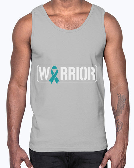 Warrior PTSD Awareness Teal Military 2#- PTSD- Cotton Tank