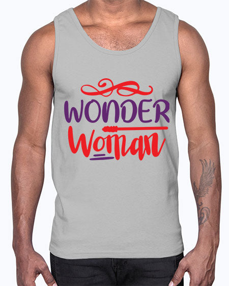 Wonder Woman 156#-  fashion- Cotton Tank
