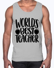 Worlds Best Teacher Style 1657#- teacher- Cotton Tank