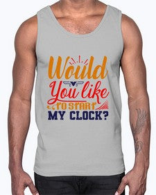 Would you like to start my clock 168#- chess- Cotton Tank