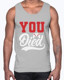 YOU DIED 56#- video games- Cotton Tank