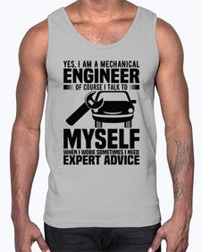 Yes I Am A Mechanical Style 1671#- engineer- Cotton Tank