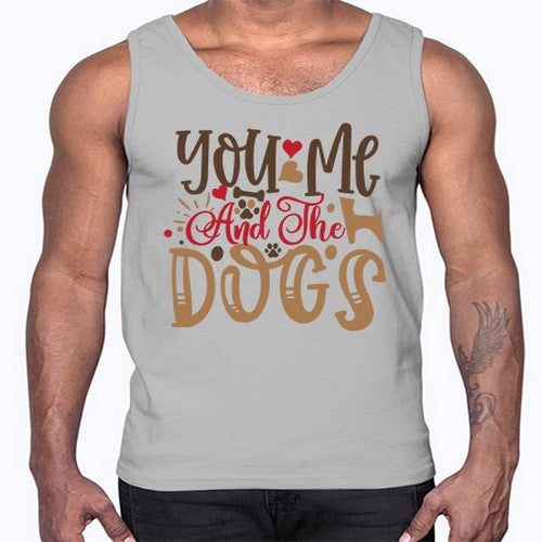 You Me And The Dogs Style 52#- dogs- Cotton Tank